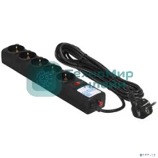 Сетевой фильтр Powercube SPG5-С5 5 м, 5 розеток, черный, коробка