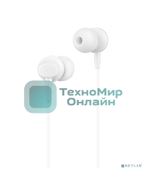 Проводные наушники Hoco M14 белый, внутриканальные, Jack 3.5 мм