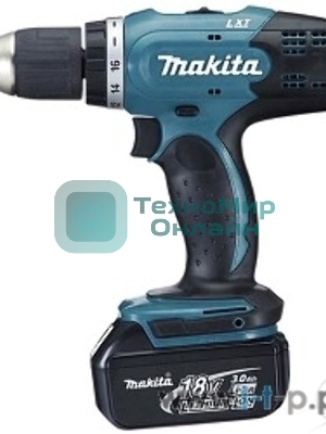 Дрель-шуруповерт Makita DDF453RFE, 18 В, 3 Ач, 42 Нм, щеточный