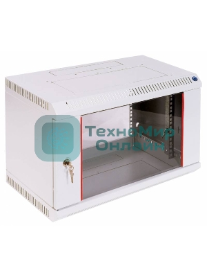 Шкаф телеком. настен, 6U, 600x650 дверь стекло (ШРН-6.650) (1 коробка)