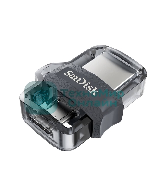 Флешка USB SanDisk DD3 Ultra (SDDD3-032G-G46), 32Gb, USB 3.0/microUSB, R/W 130/30, черный