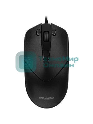 Мышь проводная SVEN RX-100 черный, 4000 dpi, USB, кнопки - 6