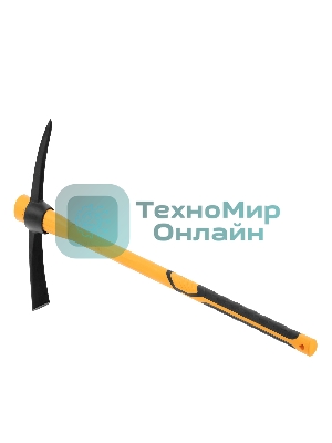 Кирка Denzel 1500 г, узкая, фиберглассовая обрезиненная рукоятка 900 мм