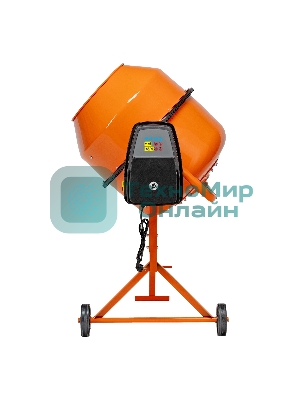 Бетоносмеситель Сибртех БСН-220П 1000 Вт, 220 л, полиамидный венец, 23 об/мин