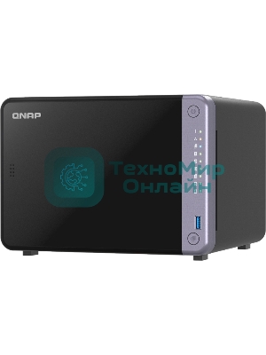 Сетевое хранилище NAS Qnap TS-632X-4G 6-bay настольный Alpine AL-524