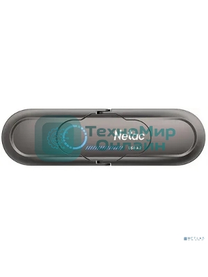 Флешка USB Netac US9 (NT03US9C-512G-32TA), 512Gb, USB 3.2 Gen2 Type-A/USB Type-C, R/W 1000/900, серебристый