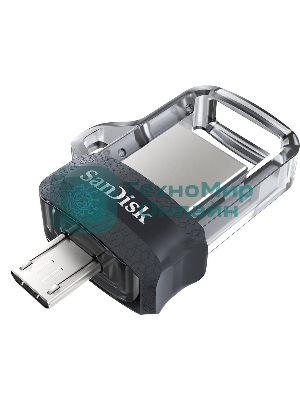 Флешка USB SanDisk DD3 Ultra (SDDD3-032G-G46), 32Gb, USB 3.0/microUSB, R/W 130/30, черный
