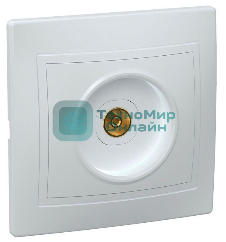Розетка IEK EAK10-K01-DM РТВ10-КБ 1местн. телевиз. КВАРТА (белый)