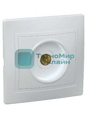 Розетка IEK EAK10-K01-DM РТВ10-КБ 1местн. телевиз. КВАРТА (белый)