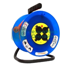 Удлинитель на катушке 4х30 м с заземл. 16А IP44 ВЕМ-250 термо ПВС 3х1.5 розетки с защ. крышкой UNIVersal 9634174