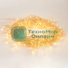 Гирлянда Neon-night Твинкл-Лайт 20 м, прозрачный ПВХ, 160 LED, теплый белый