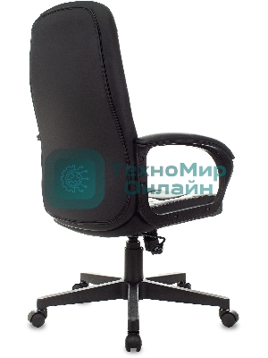 Кресло Бюрократ CH 002 черный, экокожа