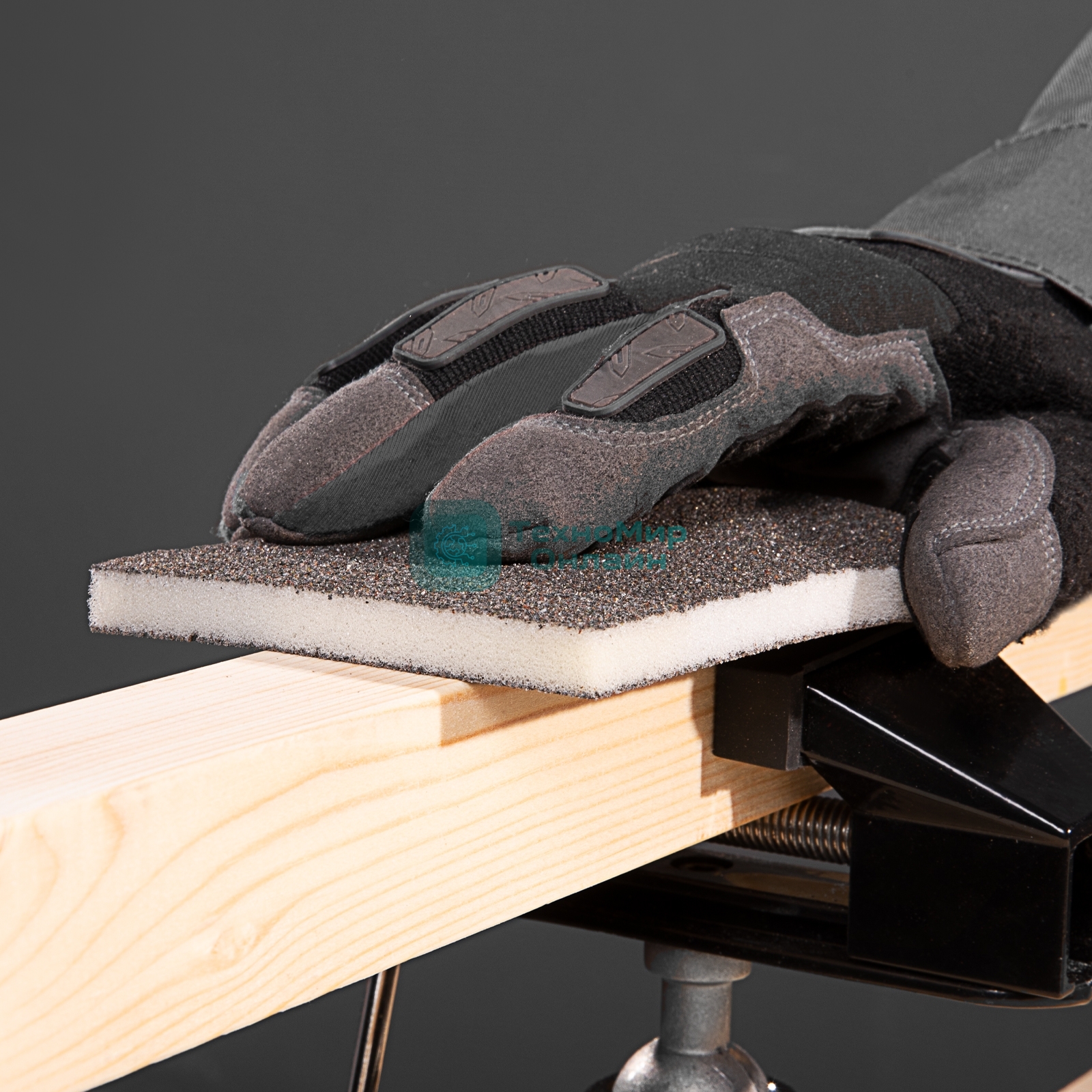 Губка для шлифования Matrix, 125 х 100 х 10 мм, мягкая, 3 шт., P 60/80, P 60/100, P 80/120