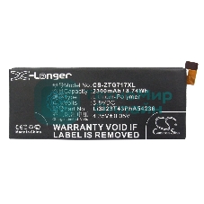 Аккумулятор CameronSino CS-ZTG717XL ZTE Li3824T43P6hA54236-H для ZTE Blade S6 G717C 3.8V, 2300mAh, 8.74Wh