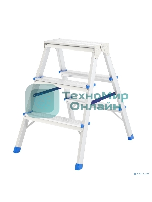 Стремянка Сибртех двусторонняя 3ст алюминиевая