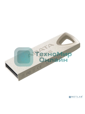 Флешка USB ADATA UV210 (AUV210-64G-RGD), 64Gb, USB 2.0, R/W 15/5, серебро