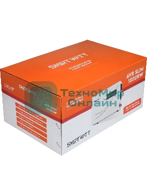 Настенный стабилизатор напряжения SMARTWATT AVR SLIM 1500RW (100W - 260W, 1500VA, 1.5 кВт, 50 Гц, розеток - 2, LED-диспл