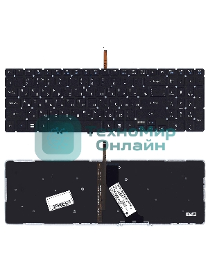 Клавиатура для ноутбука Acer TravelMate P658-M черная с подсветкой