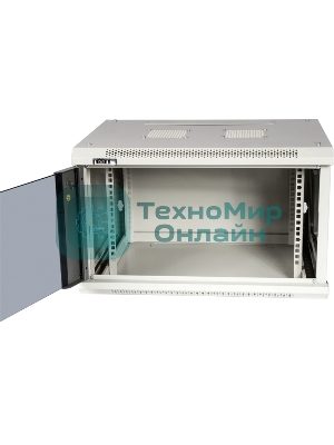 Шкаф настенный серии Pro, 12U 600x450, стеклянная дверь