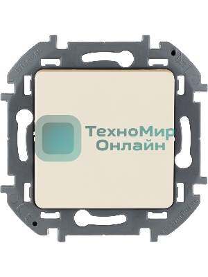 Переключатель 1-клавишный 10AX 250 В слоновая кость