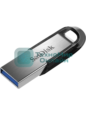 Флешка USB Sandisk CZ73 Cruzer Ultra Flair (SDCZ73-128G-G46), 128Gb, USB 3.0, R/W 150/45, серебристый/черный