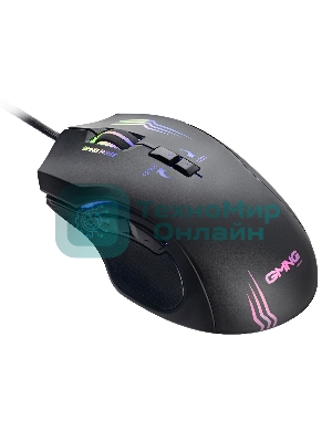 Мышь проводная GMNG 930GM черный, 12800 dpi, USB, кнопки - 7