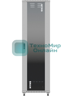 Шкаф серверный NTSS Премиум (NTSS-R42U60100GS) напольный 42U 600x1000 мм пер. дв. стекл. металл 900 кг серый IP20 сталь