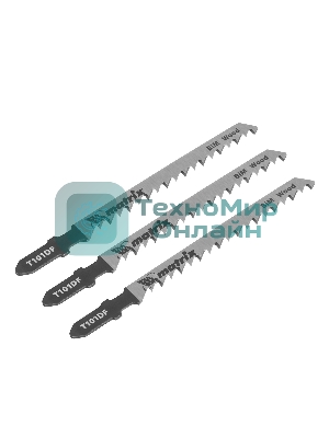 Полотна для электролобзика Matrix по дереву, 3 шт. T101DF, 75 x 4мм, Bimetal