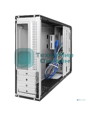 Компьютерный корпус Desktop ExeGate MI-207U-300W-8 (miniITX/mATX, БП M300 с вент. 8см, 1*USB+1*USB 3.0, аудио, черный)