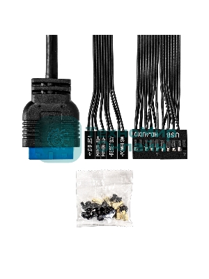 Компьютерный корпус Minitower ExeGate BAA-308U2-UNS350 (mATX, БП UNS350 с вент. 12см, 1хUSB/2хUSB 3.0, HD Audio, черный)