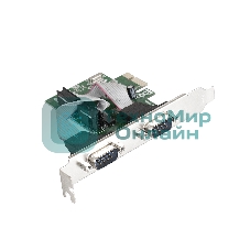 Контроллер ExeGate EXE-307 PCI-E, 2*COM port (OEM)