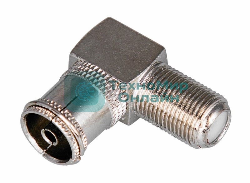 Переходник PROconnect гнездо F-гнездо TV угловой