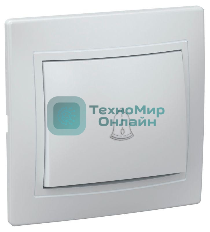 Выключатель 1-кл. СП КВАРТА проход. 10А IP20 ВСп10-1-0-КБ белый IEK EVK12-K01-10-DM
