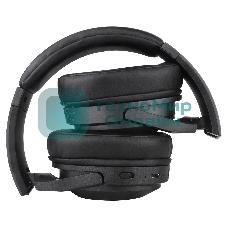 Беспроводные/проводные наушники Digma BT-20 ANC черный, накладные, Bluetooth + проводной, активное шумоподавление, складная конструкция, до 15 ч