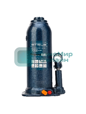 Домкрат гидравлический бутылочный Stels 10 т, h подъема 222-447 мм