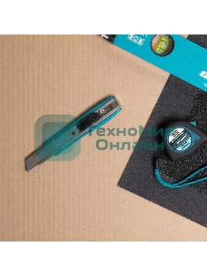 Нож Gross 160 мм, метал.корпус, выдв. сегм. лезвие 18 мм (SK-5), метал. напр-щая, клипса для ремня