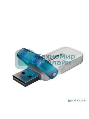 Флешка USB ADATA UV240 (AUV240-64G-RWH), 64Gb, USB 2.0, R/W 15/5, белый/синий