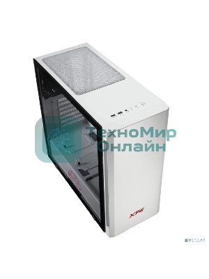 Компьютерный корпус XPG INVADER-WHITECOLOR BOXWORLDWIDE (ATX, подсветка ARGb, 2 вентилятора 120мм, стеклянная боковая панель,белый)