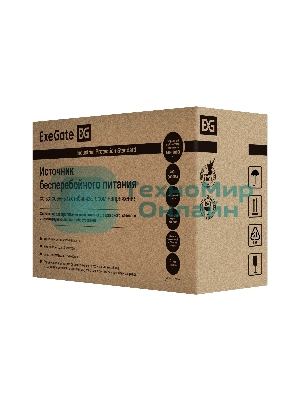 Источник бесперебойного питания ExeGate EX279215RUS Power Back BNB-450 450VA, черный, 2 евророзетки