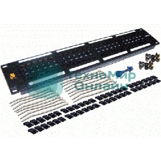 Патч-панель LANMASTER 48 портов, UTP, кат.6, 2U