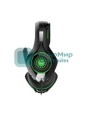 Гарнитура Crown CMGH-102T зеленый, проводная, USB