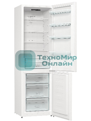 Холодильник Gorenje NRK6201EW4 белый двухкамерный 235/96 л морозилка снизу, No Frost