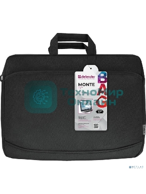Сумка для ноутбука Defender Monte 17'' черный, органайзер 