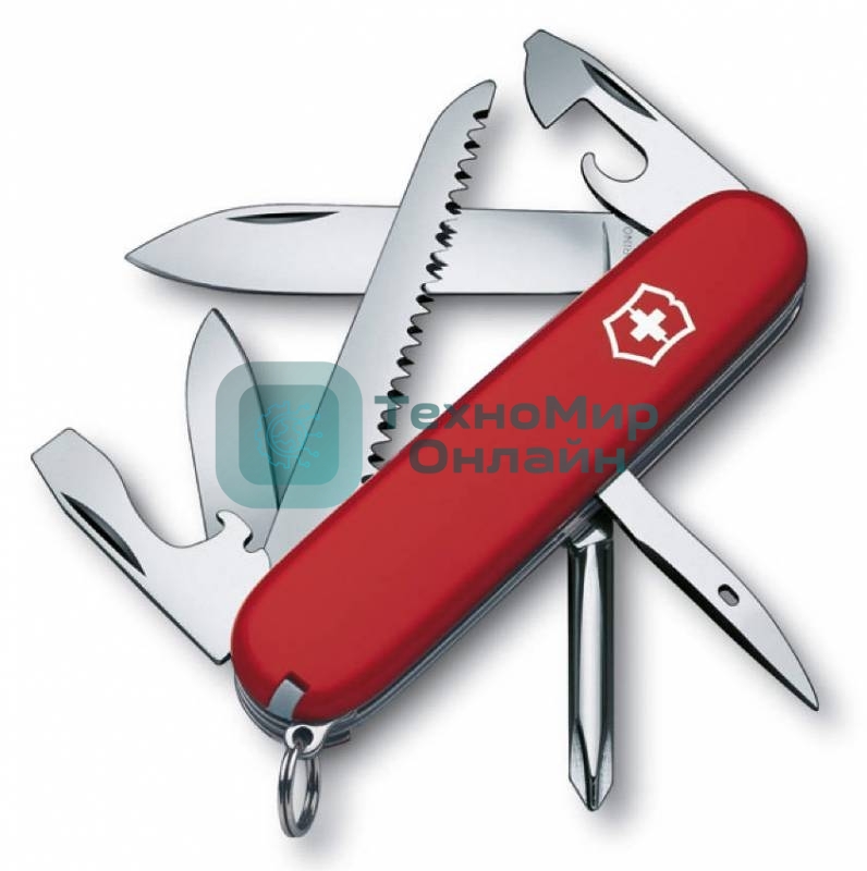 Нож перочинный Victorinox Hiker (1.4613) 91мм 13функций красный карт.коробка