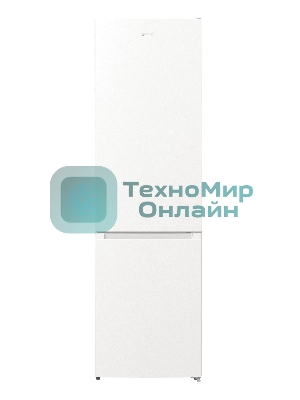 Холодильник Gorenje NRK6201EW4 белый двухкамерный 235/96 л морозилка снизу, No Frost