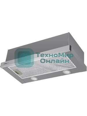 Вытяжка телескопическая HOMSair Flat 50 нержавеющая сталь, 50 см, 520 куб. м/ч, 47 дБ