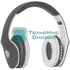 Беспроводные/проводные наушники Defender FreeMotion B525 серый/белый, накладные, Bluetooth + проводной, до 8 ч