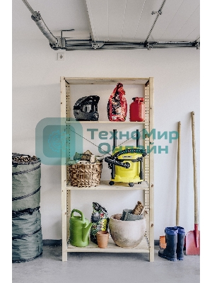 Строительный пылесос Karcher WD 2 Plus V-12/4/18 желтый, 1000 Вт, уборка сухая/сбор воды, пылесборник мешок/контейнер, 12 л