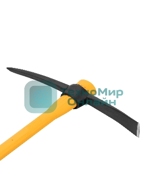 Кирка Denzel 1500 г, узкая, фиберглассовая обрезиненная рукоятка 900 мм