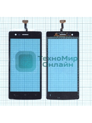 Сенсорное стекло (тачскрин) для OPPO Neo 5 (2015), черное